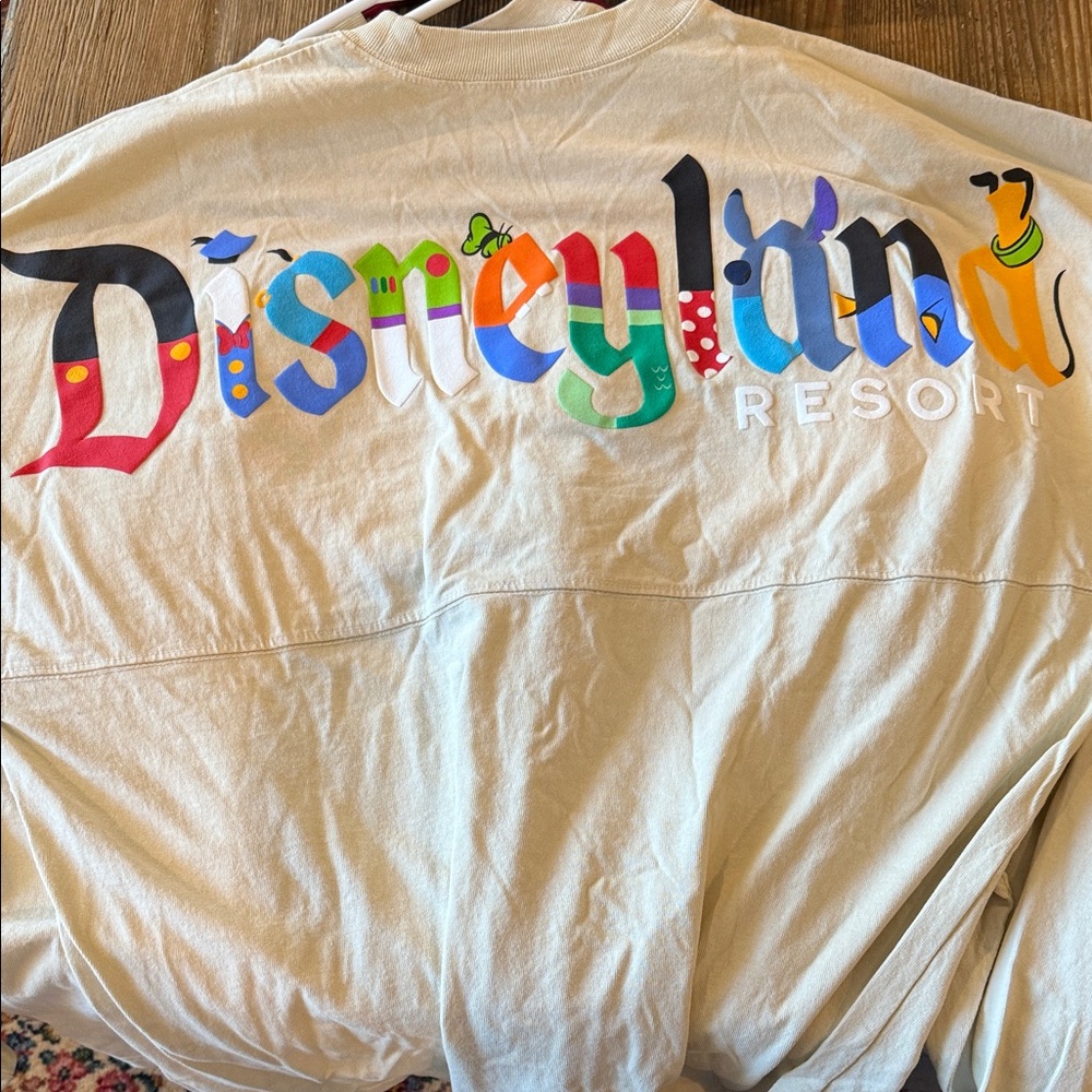 Disneyland Resort Cream character letters Sweatshirt